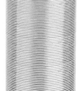Anezus Bendable Craft Metal Wire - 540 Feet, 18 Gauge Flexible Beading Wire for Wreath Making, Jewelry Making, Floral (Silver, 1mm)